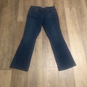 Levi womens Jeans 10 505 boot cut mid rise blue dark wash denim pants